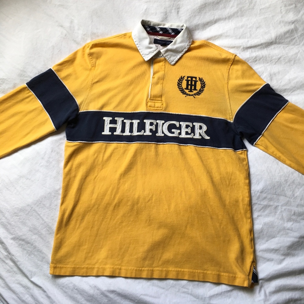 VINTAGE Tommy Hilfiger Longsleeve Rugby Polo